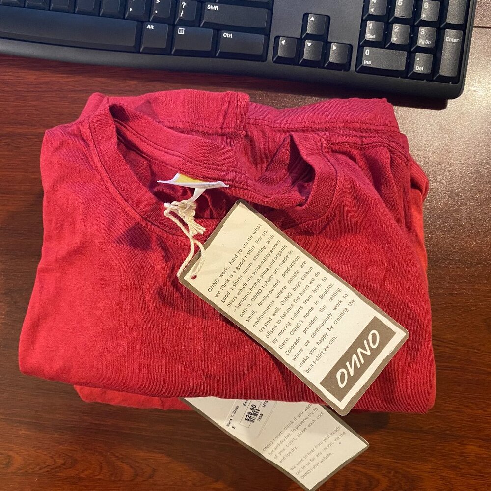 Men's Onno Short Sleeve Bamboo T-Shirt Earth Red